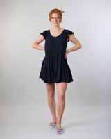 Vestido Smock Crep Negro Polemic