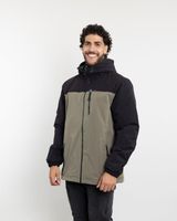 Parka Hombre Waterproof con Micropolar café Polemic