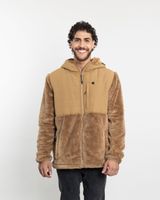 Poleron hombre Polar Shaggy aplicación tela con gorro 8731 Polemic