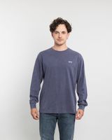 Polera manga larga hombre tela procesada Azul Polemic