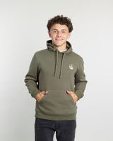 Poleron tipo canguro sin cierre Invierno Verde niño POLEMIC
