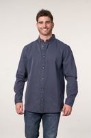 Camisa manga Larga de algodón Twill procesada wi5706 Polemic