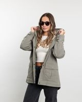 Chaqueta gabardina mujer con interior Sherpa Verde Verde Polemic