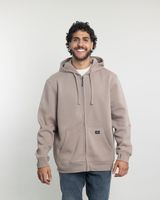 Poleron con cierre y gorro Invierno Beige POLEMIC