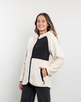 Poleron mujer Polar Shaggy Bonded con gorro Polemic