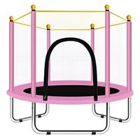 Cama elastica Trampolin Para Niñas Rosada 120X110