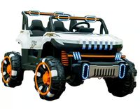 Jeep Auto A Bateria 4x4 Luces Led 12V Blanco