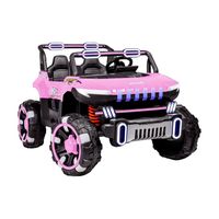 Jeep Auto Luces Led A Bateria 4X4 Rosado