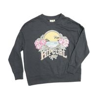 POLERON RIPCURL MUJER GRIS ESTAMPADO AMARILLO