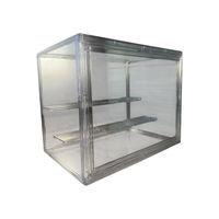 Pack 10 Caja Organizadora Con Repisa Removible Apilable