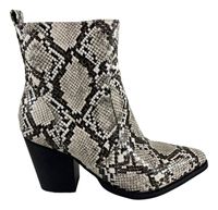 Botin Via Uno Snake Beige Modelo 18406