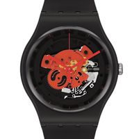 Reloj Unisex SWATCH TIME TO RED BIG SO32B110