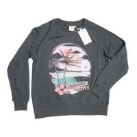 POLERON RIPCURL MUJER GRIS ESTAMPADO ROSADO