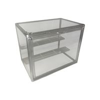 Pack 5 Caja Organizadora Con Repisa Removible Apilable