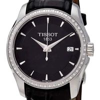 Reloj Tissot Couturier Cuarzo Esfera Negra Diamantes