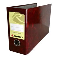 Pack Archivadores Letra Rhein Lomo Ancho 10 Unidades