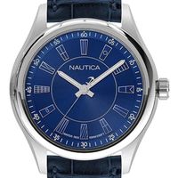 Reloj Nautica Hombre Napbst002 Esfera Azul Correa Cuero