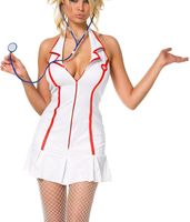 DISFRAZ ENFERMERA SEXY VESTIDO Y ACCESORIOS MUJER