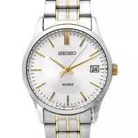Reloj Seiko Cuarzo Plateado 100m SGEF03