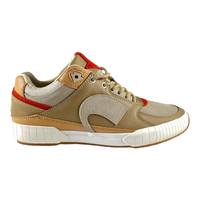 Zapatilla GLTD Groove Beige Cuero Estilo Urbano