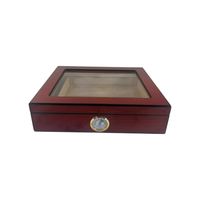 Caja Humidor Para Puros Madera De Cedro Con Higrometro