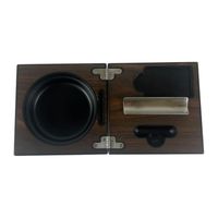 Set Cenicero Cafe para Puros con Cortador y Punch