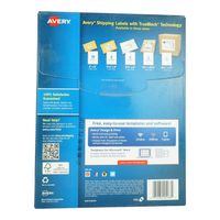 1000 ETIQUETAS 5,1X10,2 CM AVERY 5163 - 100HJS CARTA BL