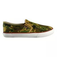 Zapatilla Urbana Gangsta Slip On Verde Camo Hombre