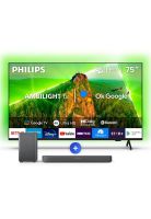 Ambilight TV 75″ PUD7908 + Soundbar TAB5309 Cinema Experience