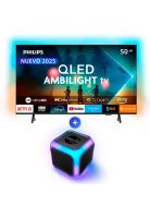 QLED Ambilight TV 50PUD8250 + BT Speaker TAX2707