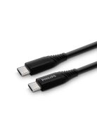 Cable Trenzado USB-C a USB-C Philips DLC5206C Negro
