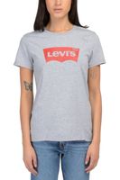 Polera Mujer Regular Fit Lisa con Logo Batwing Gris Levis 17369-1690