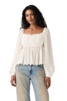 Blusa Mujer Ottie Ls Boho Blouse Beige Levis 005ZT-0002