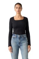 Polera Mujer Essential Neck Negro Levis 005IO-0000