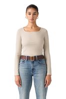 Polera Mujer Essential Neck Gris Levis 005IO-0009