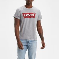 Polera Hombre Regular Fit Lisa con Logo Gris Levis 17783-0138