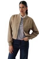 Chaqueta Mujer Cropped Varsity Bomber Café Levis 59544-0733