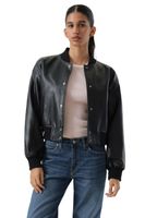 Chaqueta Mujer Cropped Varsity Bomber Negro Levis 59544-0732
