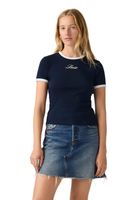 Polera Mujer Graphic Ringer Rickie Azul Levis A3519-0063