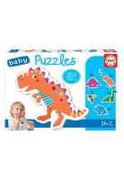 Puzzle Rompecabezas Infantil 2-5 piezas 5 Dinosaurios Educa