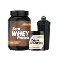 PACK PROTEINA WHEY 1.1KG + CREATINA 60SV + SHAKER - ZEIN