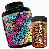 Proteina Vegana 73s Vainilla + Creatina Naranja