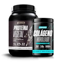 PACK PROTEINA VEGETAL CHOCOLATE COCO + COLAGENO HIDROLIZADO SIN SABOR - GOHARD