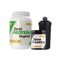 PACK PROTEINA VEGETAL VAINILLA 1.1KG + CREATINA 300GR + SHAKER - ZEIN