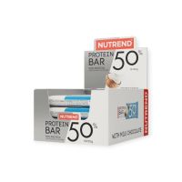 BOX 12 UNIDADES PROTEIN BAR 50% COCONUT 50GR - NUTREND