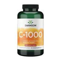 VITAMINA C CON ROSE HIPS 1000MG 90 CPS VEGANAS SWANSON