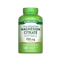 MAGNESIO CITRATO 250MG 60 SOFTGELS - NATURE'S TRUTH