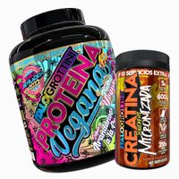 Proteina Vegana 73s Arandanos + Creatina 40s Naranja