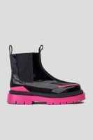 Botín Cuero Gaff Fucsia Liverta By Landazuri