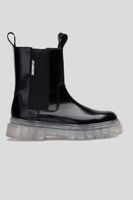 Botín Cuero Vesta Negra - Cristal Landazuri